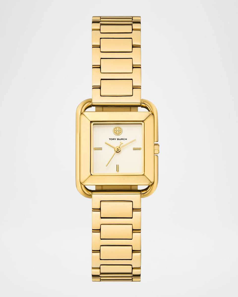 Kira Square Gold-Tone Stainless Steel Watch